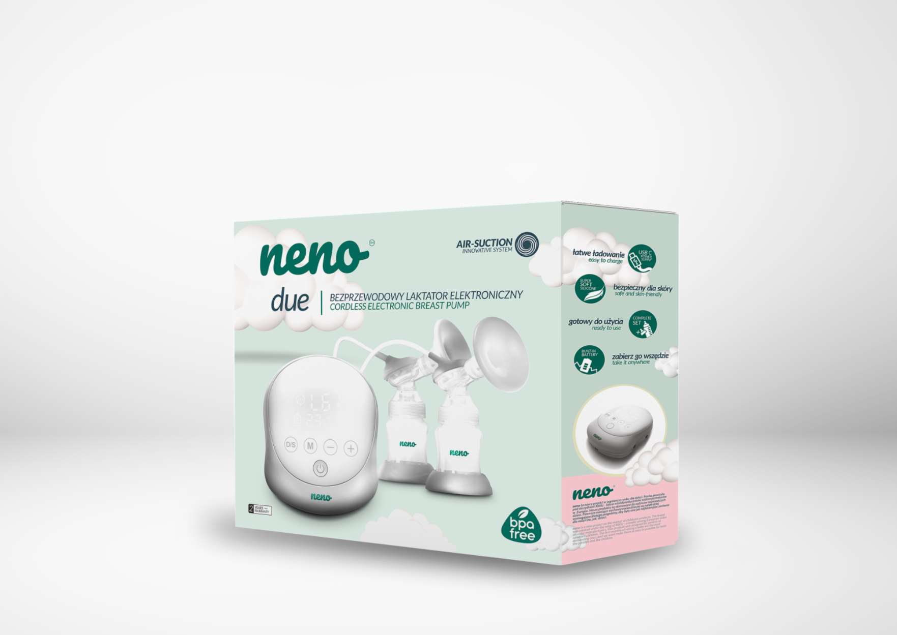 Bezprzewodowy elektroniczny laktator NENO DUE - obrazek 8